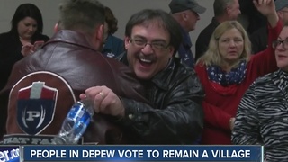 Depew votes to remain a village