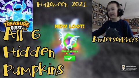 AndersonPlays Roblox Treasure Quest - Where to Find All 6 Hidden Pumpkins (Halloween Update 2021)