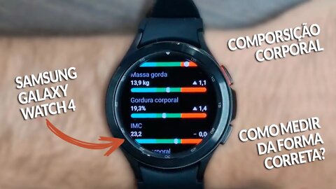 A medição da COMPOSIÇÃO CORPORAL do Samsung Watch 4 está CORRETA?