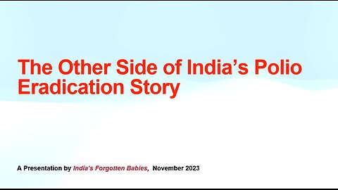 The Other Side of India's Polio Eradication Story | Vratesh Srivastava