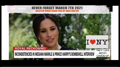 MEGHAN & HARRY INTERVIEW LIES COVER-UP | LOST CNN REVIEW FOUND #KeepNYCMegatrashfree