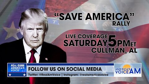 Ben Bergquam discusses President Trump’s upcoming rally in Cullman, AL this Saturday at 5pm ET!