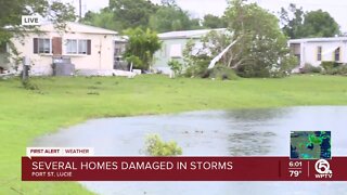 Several homes damaged by storms in Port St. Lucie