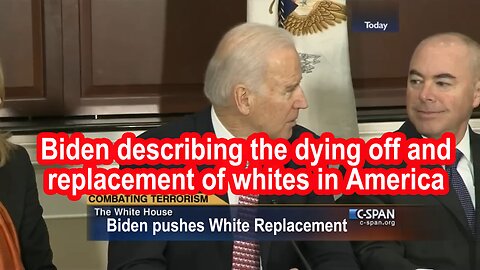 FEBRUARY 17, 2015 Biden describing the dying off and replacement of whites in America