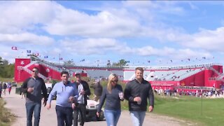 Women golf fans at the Ryder Cup