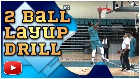 Basketball Skills and Drills - 2 Ball Layup Drill - Coach Cliff Ellis