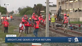 Work underway on tracks for Brightline Orlando Expansion Project