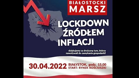 [retransmisja WilkzPodlasia.pl] Białostocki Marsz Lockdown źródłem inflacji