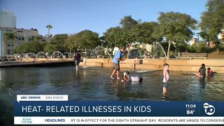 Heat-related illnesses in kids