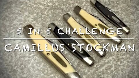 #5knivesin5days @Hobbies Hobo challenge Camillus Stockman pen knife model 100,200 buck 305 & 309