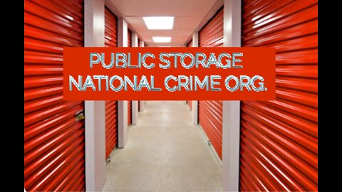 The Nations Biggest Criminal Org. PUBLIC STORAGE INC
