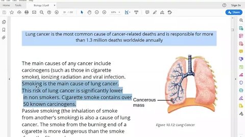 Class 10th Bio Asthma & Lung Cancer