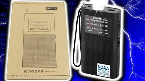 Portable NOAA Weather Radio! The EZBNB RD207 AM FM WX Band!