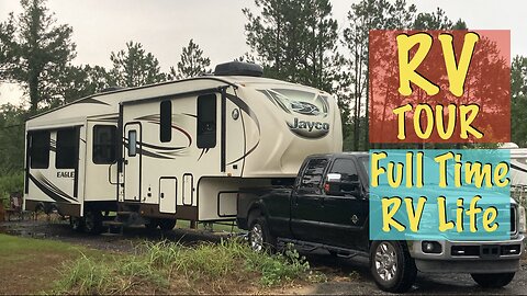 RV Tour, Full Time RV Living in a 38ft 5th wheel.