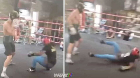 Top Female Boxer Gets KO'd During Sparing by Male Then Pulls a Knife