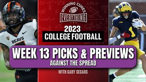 College Football Week 13 2023 Spread Picks & Predictions | 20 games!