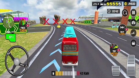 Offroad Coach Bus Simulator 3D - Offroad Passenger Pick & Drop Simulator Gameplay