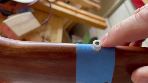 Replacing the bullseye in the stock of a Marlin 336 lever action