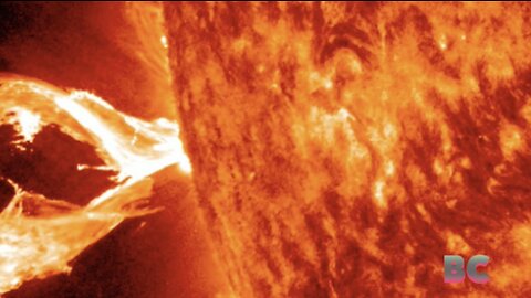 One of the strongest types of solar flares erupted on the sun