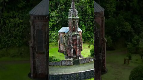 Ancient church in the Azores jungle 🌿