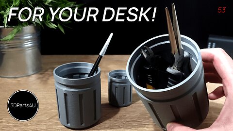 🖊 3D Printed Desk Accessories - 3D Printed Pen Holder - 3D Print Organizer