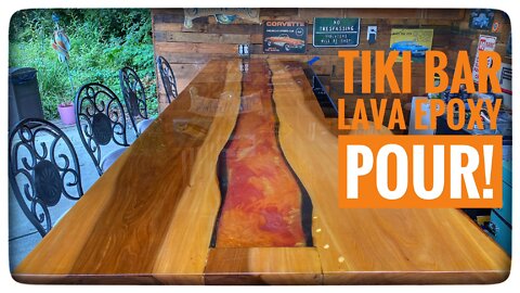 Tiki Bar Lava Epoxy Pour! (I was nervous)