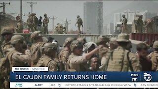 El Cajon family returns home from Afghanistan
