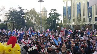 Georgia: Opposition rally 'Together to Europe' takes place in front of Tbilisi Parliament 09.04.2023