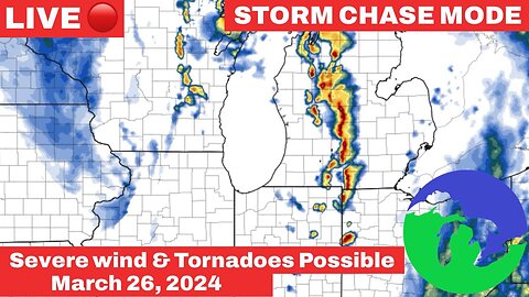 Live Storm Chasing- Damaging Winds Possible in Michigan