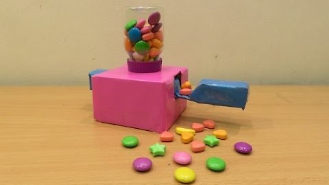 How to Make a Candy Machine at Home (Mini Candy Machine) - how made toy for kids