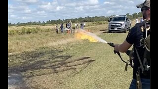 Donald Trump Jr. Lets Loose with Epic Flamethrower
