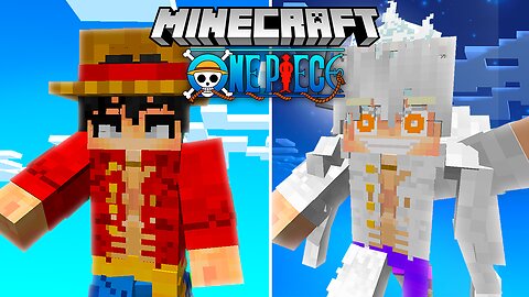 Becoming GEAR 5 LUFFY In MINECRAFT ONE PIECE MOD!