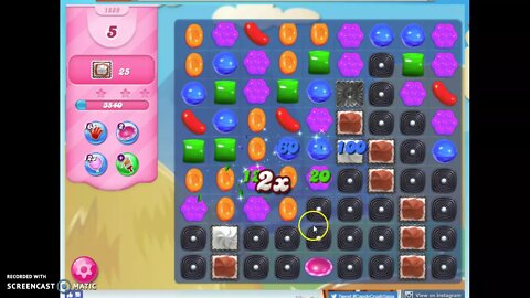 Candy Crush Level 1889 Audio Talkthrough, 1 Star 0 Boosters