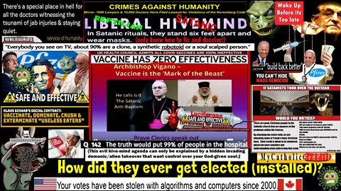 Archbishop Vigano calls the Vaccine The Satanic Anti-Baptism Mark of the Beast (see description)