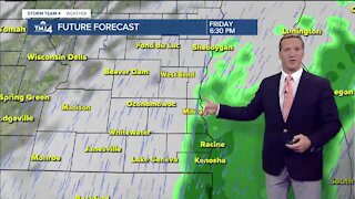 Cloudy and windy Friday with occasional light rain