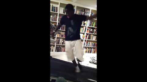Guy Falls On Treadmill in Library #MegaFails #Shorts