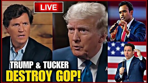 Tucker Carlson Interviews Donald Trump Simultaneously During the First GOP Debate (Direct Twitter Rip) | #233MillionViewsOnTwitter #OfficialWorldRecord