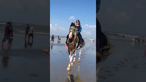 Horse riding like a princess