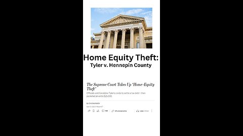 Home Equity Theft: Tyler v. Hennepin County