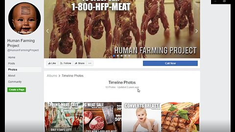 (WARNING) Human Farming Project on Facebook Selling Human Meat for Satanic Canibals