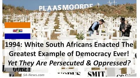 Ramaphosa the Black Supremacist, has NOTHING to teach USA about Democracy! White South Africans do!