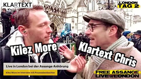 Kilez More & KLARTEXT Chris in London: FREE ASSANGE