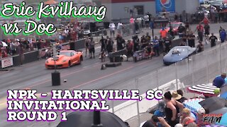 Street Outlaws 2021 No Prep Kings - Hartsville, SC: Invitational Round 1, Eric Kvilhaug vs Doc