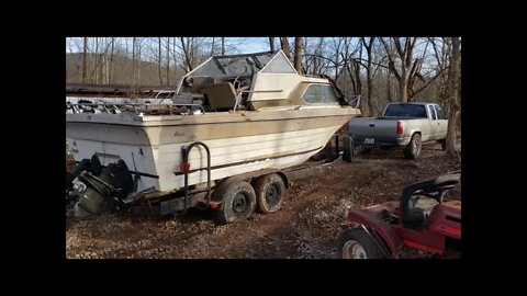 Dismantling new 8 acre Picker's paradise land investment! JUNK YARD EPISODE #37 BOAT IN THE WOODS?