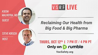 VSRF Live #98: Dr. Aseem Malhotra & The Good Fight Against Big Food + Big Pharma