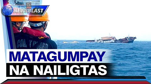 PCG, matagumpay na nailigtas ang sakay ng lumubog na fishing vessel sa Calatagan, Batangas