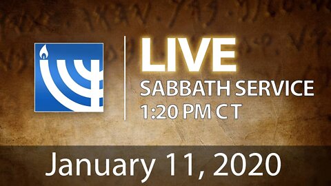 YRM LIVE Sabbath Services, January 11, 2020