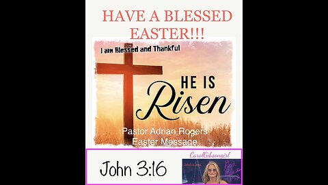 late Pastor Adrian Rogers -Happy Easter message - death could not hold Him - He’s Alive