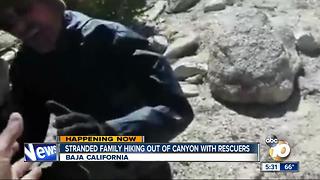 Emotional rescue for stranded San Diego hikers