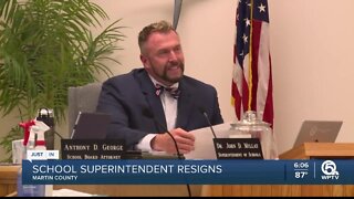 Martin County school superintendent announces resignation